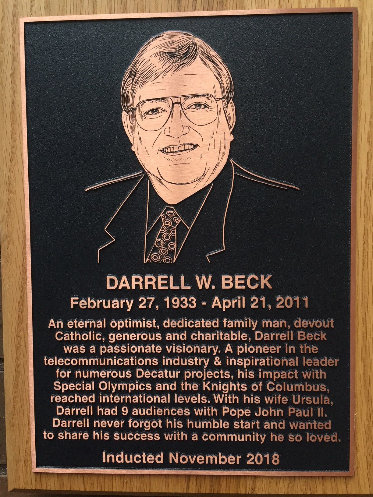 Wall of Fame: Darrell W. Beck